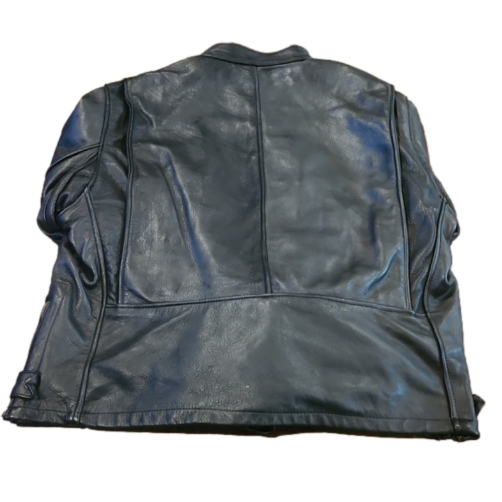 Branded men's leather Motorcycle jacket - Picture 2 of 2